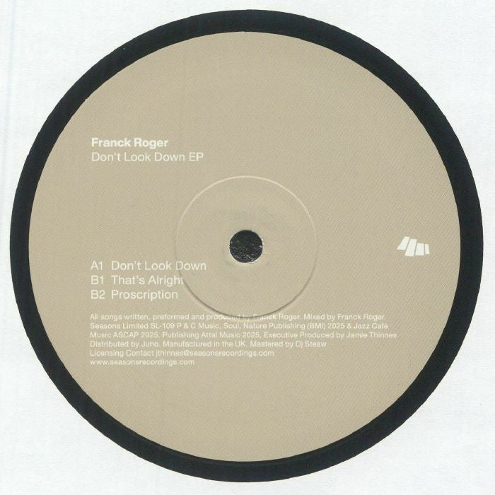 Franck Roger - Don't Look Down EP