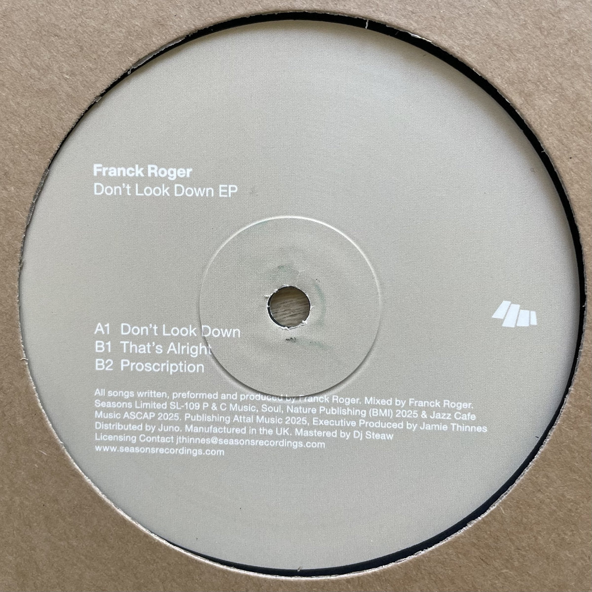 Franck Roger - Don't Look Down EP