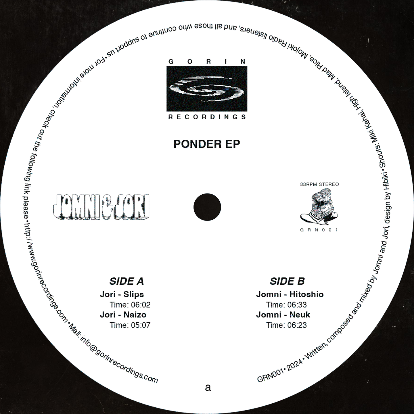 Jomni & Jori - Ponder EP