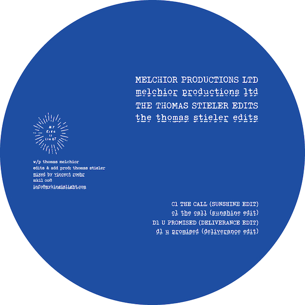 Melchior Productions Ltd. - Alpha and Omega EP - The Thomas Stieler Edits