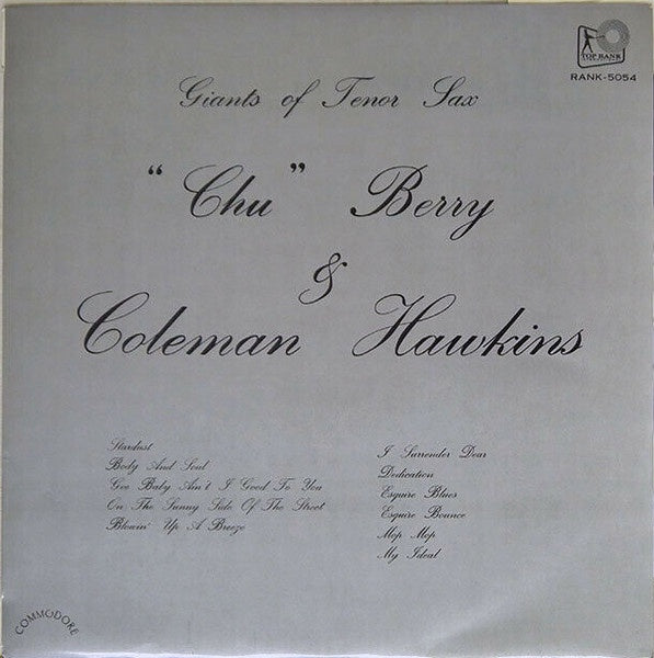 "Chu" Berry & Coleman Hawkins - Giants Of Tenor Sax (Jazz)