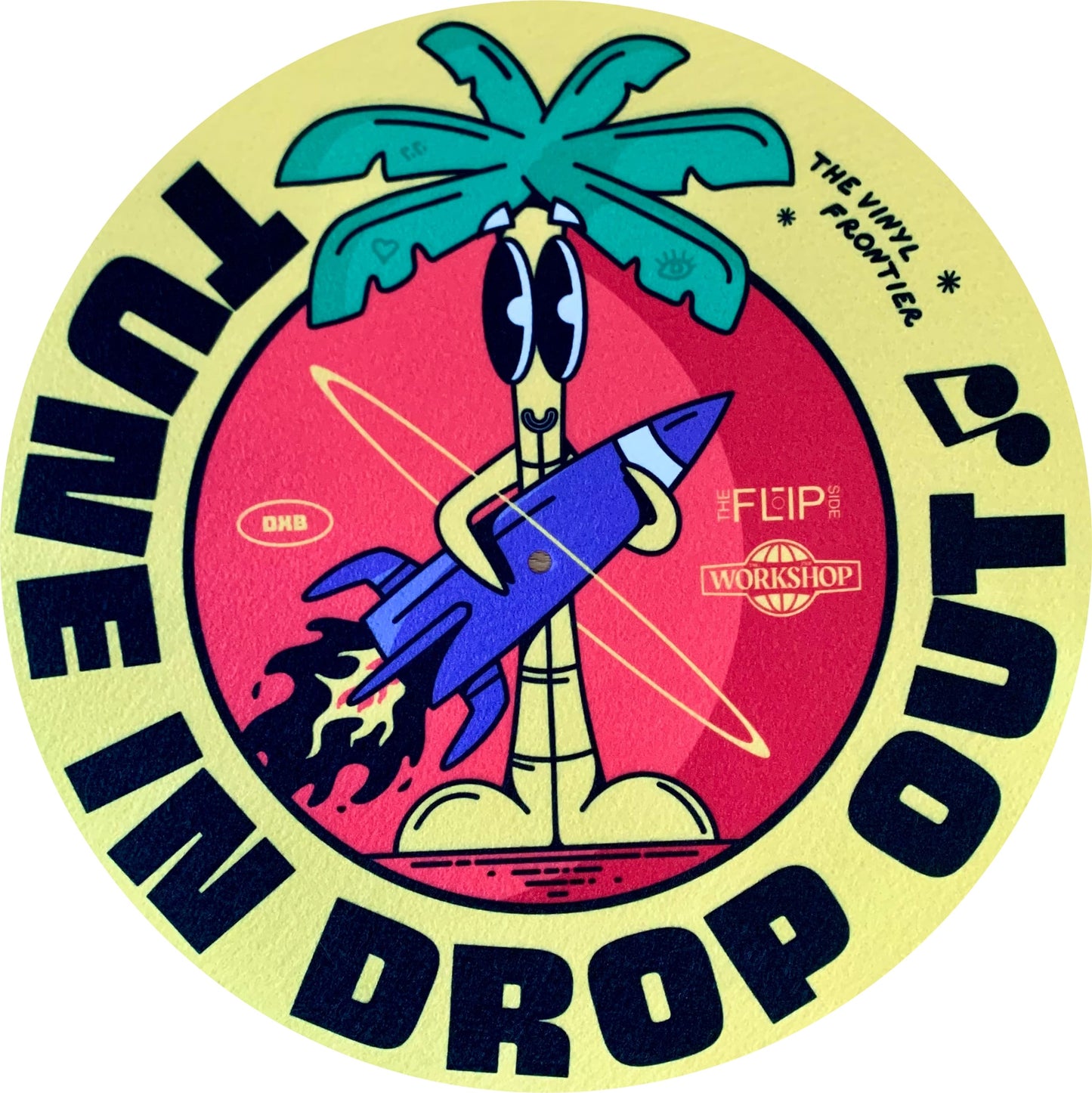 TFS Tune In Drop Out Slipmat (Yellow)