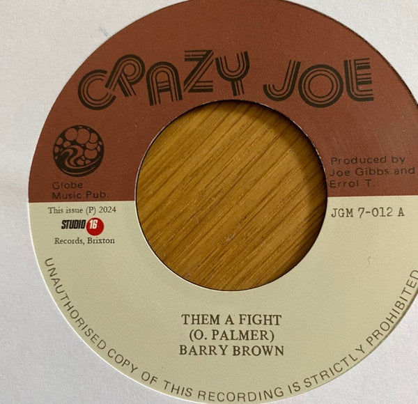 Barry Brown, Joe Gibbs And The Professionals - Them A Fight
