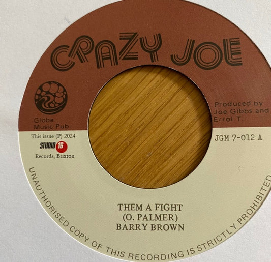 Barry Brown, Joe Gibbs And The Professionals - Them A Fight
