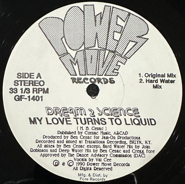 Dream 2 Science - My Love Turns To Liquid