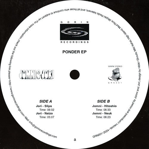 Jomni & Jori - Ponder EP