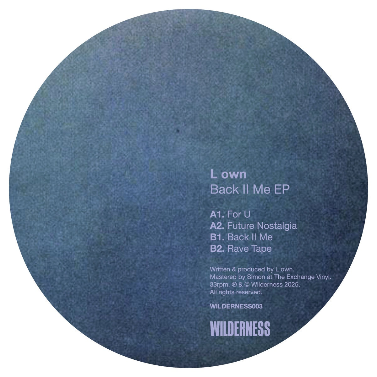 L own - Back II Me EP