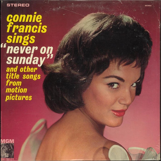 Connie Francis - Sings Never On Sunday And Other Title Songs From Motion Pictures (regional)