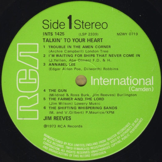 Jim Reeves - Talkin' To Your Heart